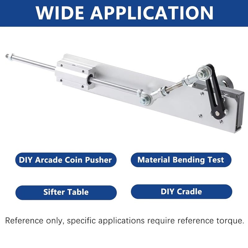 JQDML Store محرك خطي متذبذب بعزم دوران أعلى DC 24V 120RPM سرعة متغيرة شوط قابل للتعديل 2CM-8CM أقصى 40 رطل، مع مزود الطاقة (24V80mm120rpm) - Image 4